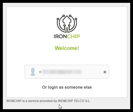 Autenticación con Ironchip desde el portal