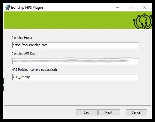 Parámetros del plugin de NPS
