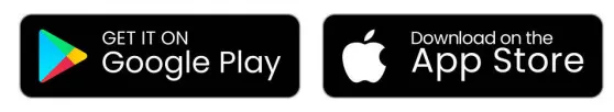 Insignias de descarga de Google Play y App Store