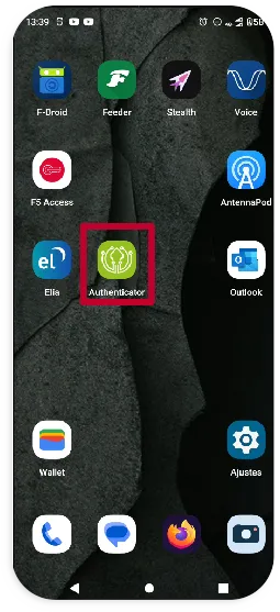 Aplicación de Ironchip entre las aplicaciones instaladas del móvil