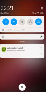 Ironchip push notification on the phone
