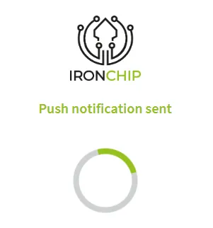 Notificación push enviada al usuario