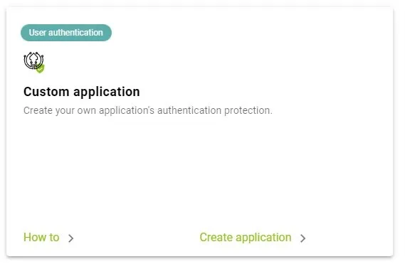 Option to create a custom SAML application