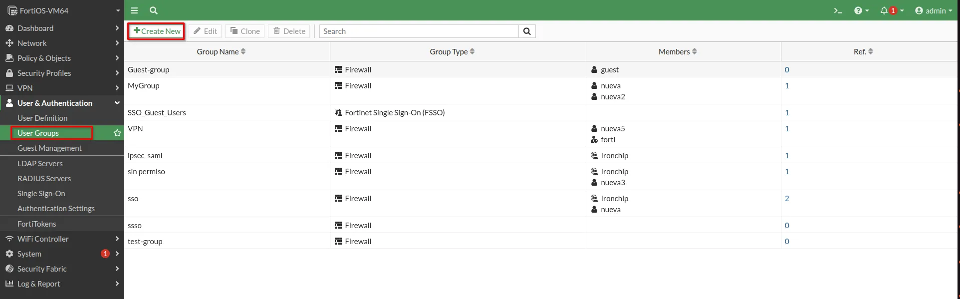 Creación del grupo de usuarios con la configuración SAML