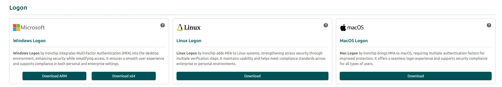 Plugins Windows Logon, Linux Logon y MacOS Logon en la consola