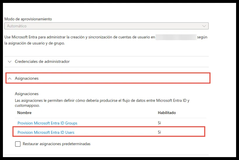 Provision Microsoft Entra ID Users mapping