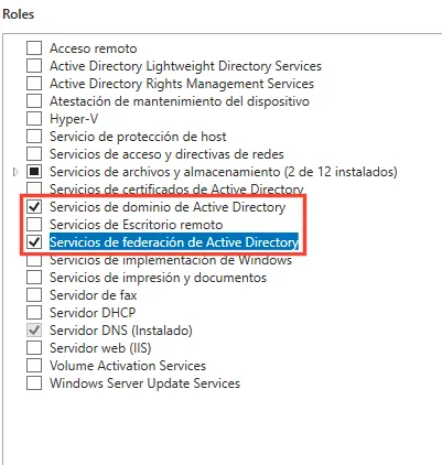 Asistente de configuración de Active Directory para promocionar el servidor a controlador de dominio