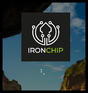 Pantalla de inicio de sesión de Windows con el logotipo de Ironchip