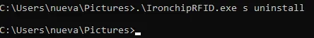 Command that uninstalls the agent service
