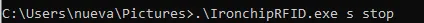 Command that stops the agent service