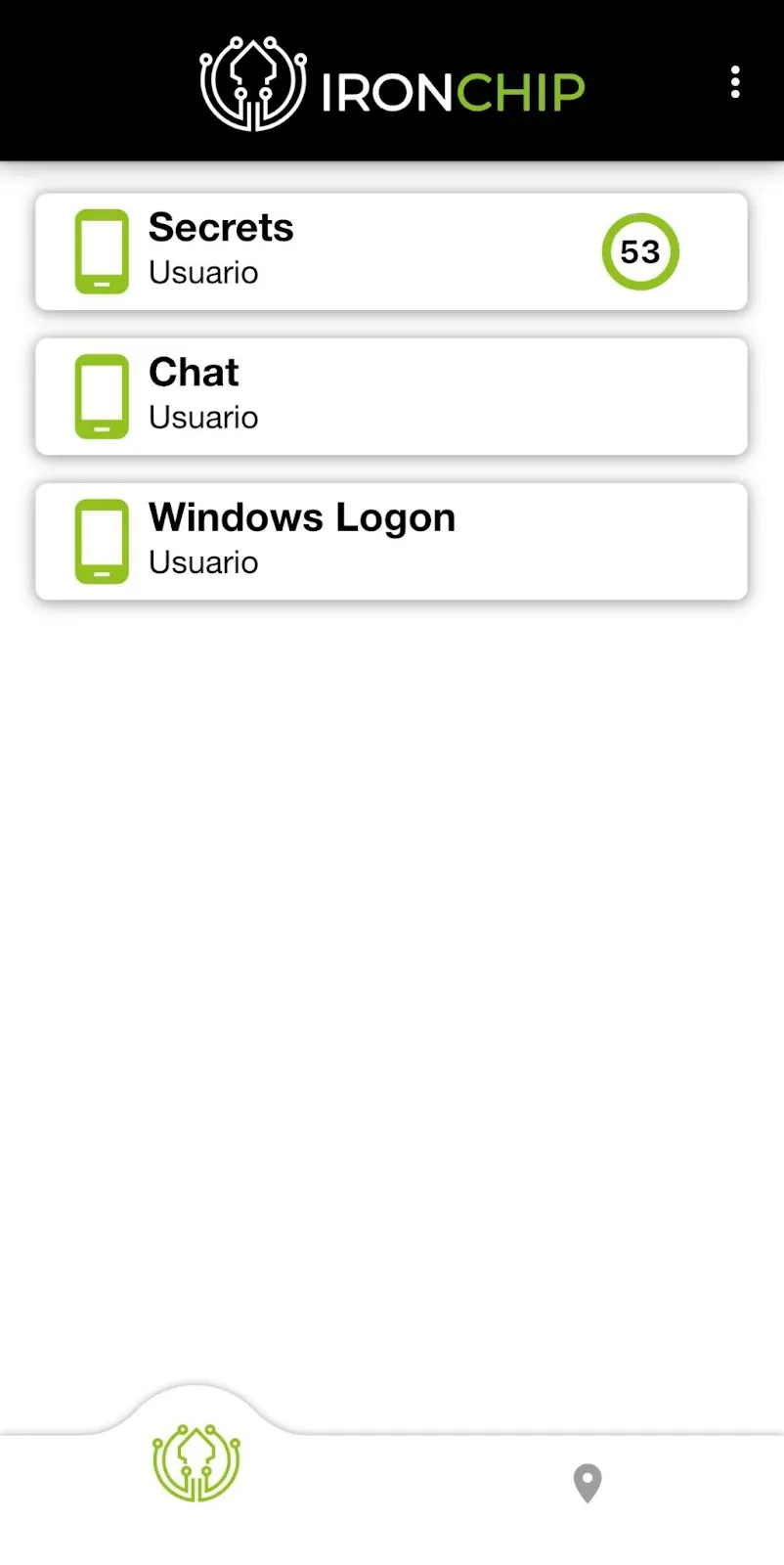 Service card with the countdown timer in the services tab