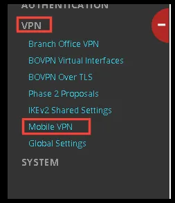 Apartado VPN > Mobile VPN > SSL
